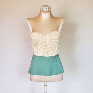 Anthropologie 'Dil' strapless lace top